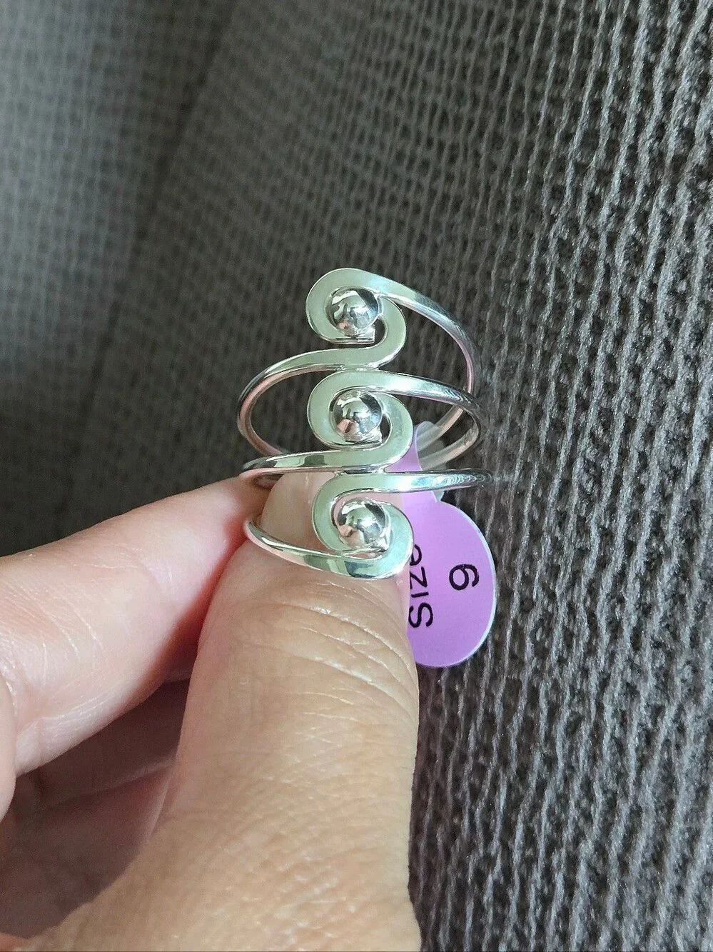 Sterling Silver🤍 Triple3️⃣ Swirl Statement Ring💍 - NWT